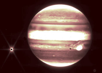 Телескоп «Джеймс Уэбб» заснял Юпитер во время гигантского атмосферного шторма