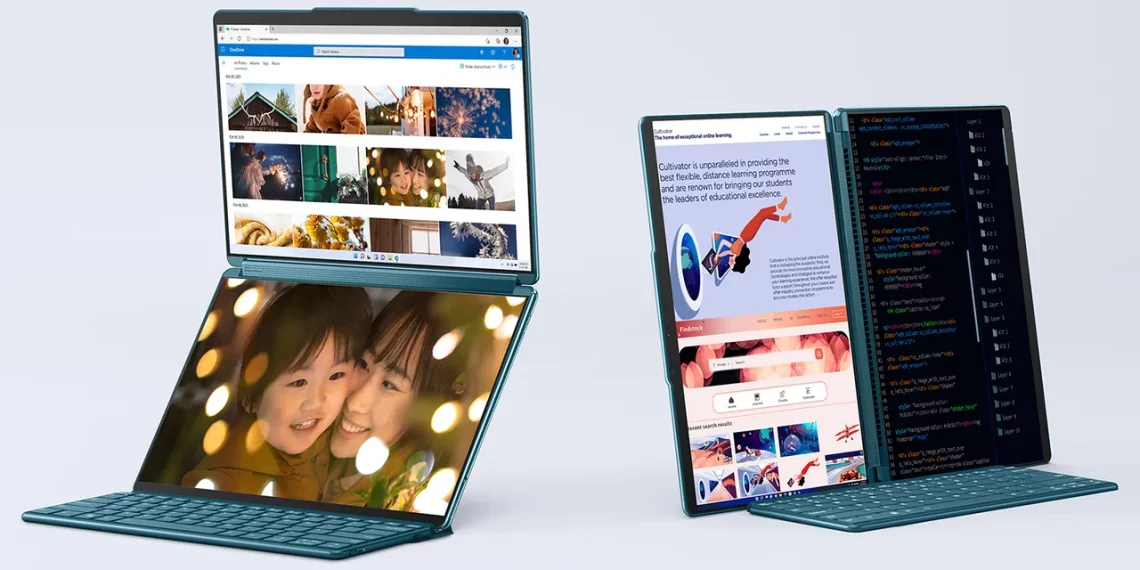 Lenovo анонсировала ноутбук с двумя сенсорными экранами