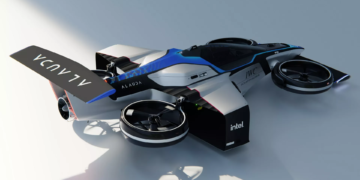 Представлен первый в мире летающий гоночный автомобиль Airspeeder MK4