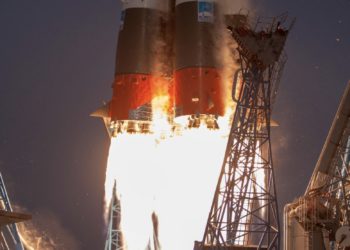 Ракета Союз 2.1б вывела на орбиту гидрометеоспутник Метеор-М