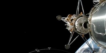 Американский космический модуль Nova-C отключился на Луне