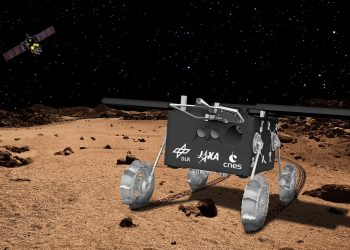 Ровер IDEFIX исследует место сбора грунта на поверхности спутника Марса