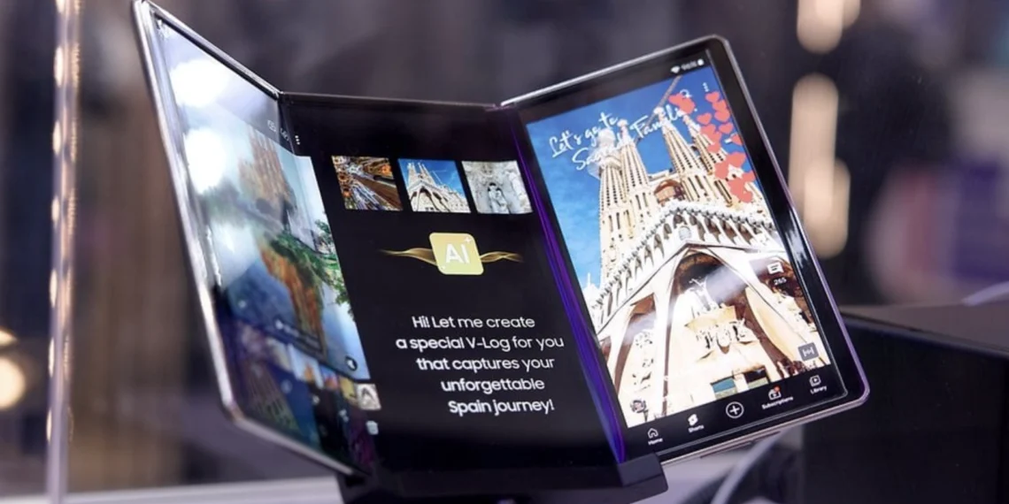 Смартфон-планшет Samsung Galaxy Z TriFold складывается втрое